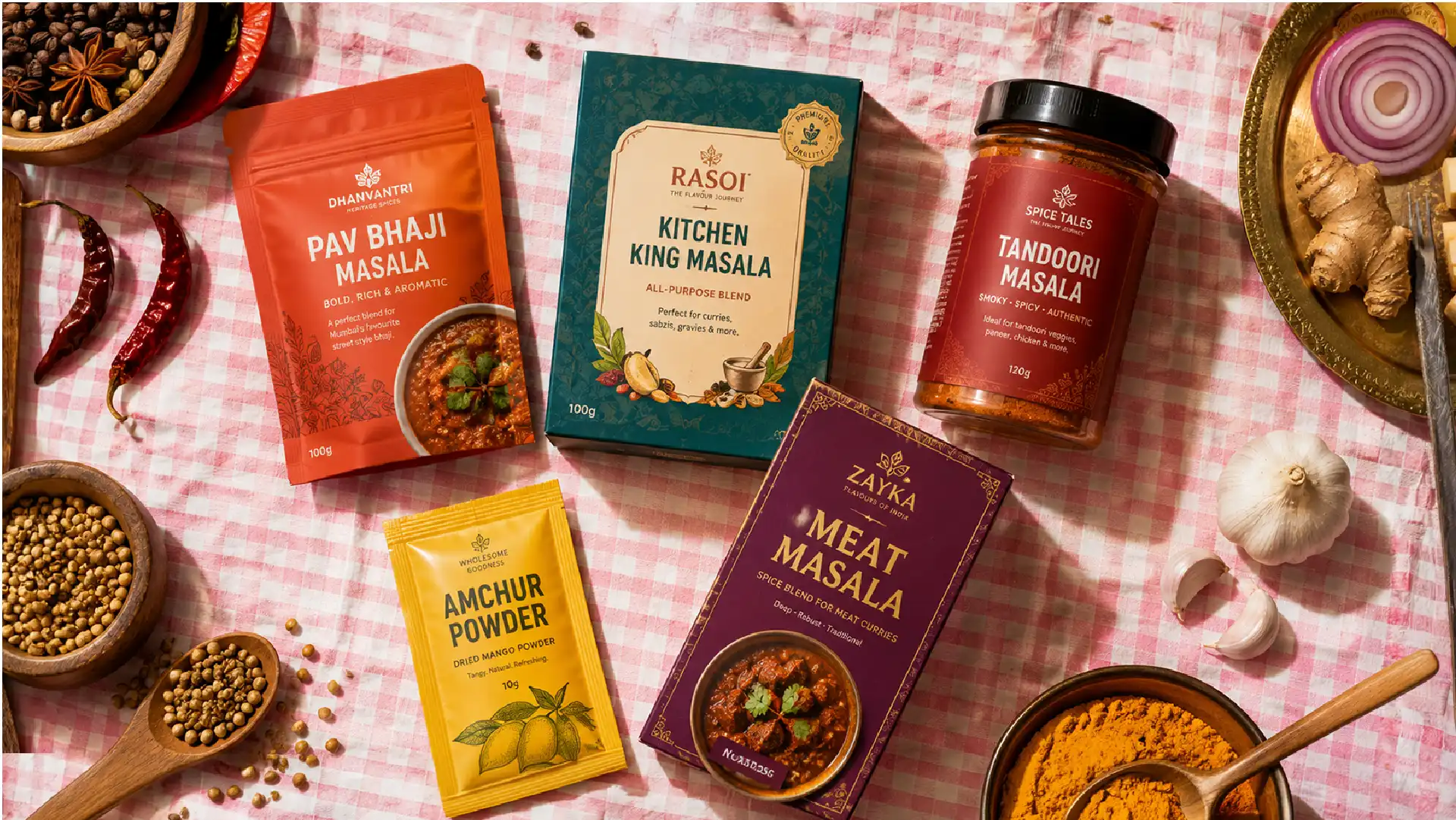 masala packaging design